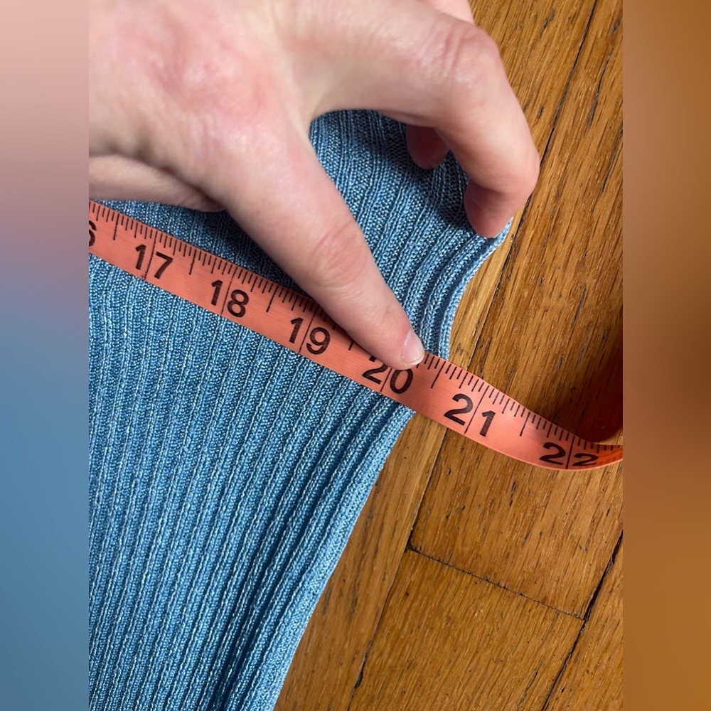 70s Vintage Ribbed Kick Flare Lounge Pants - Picture 7 of 9